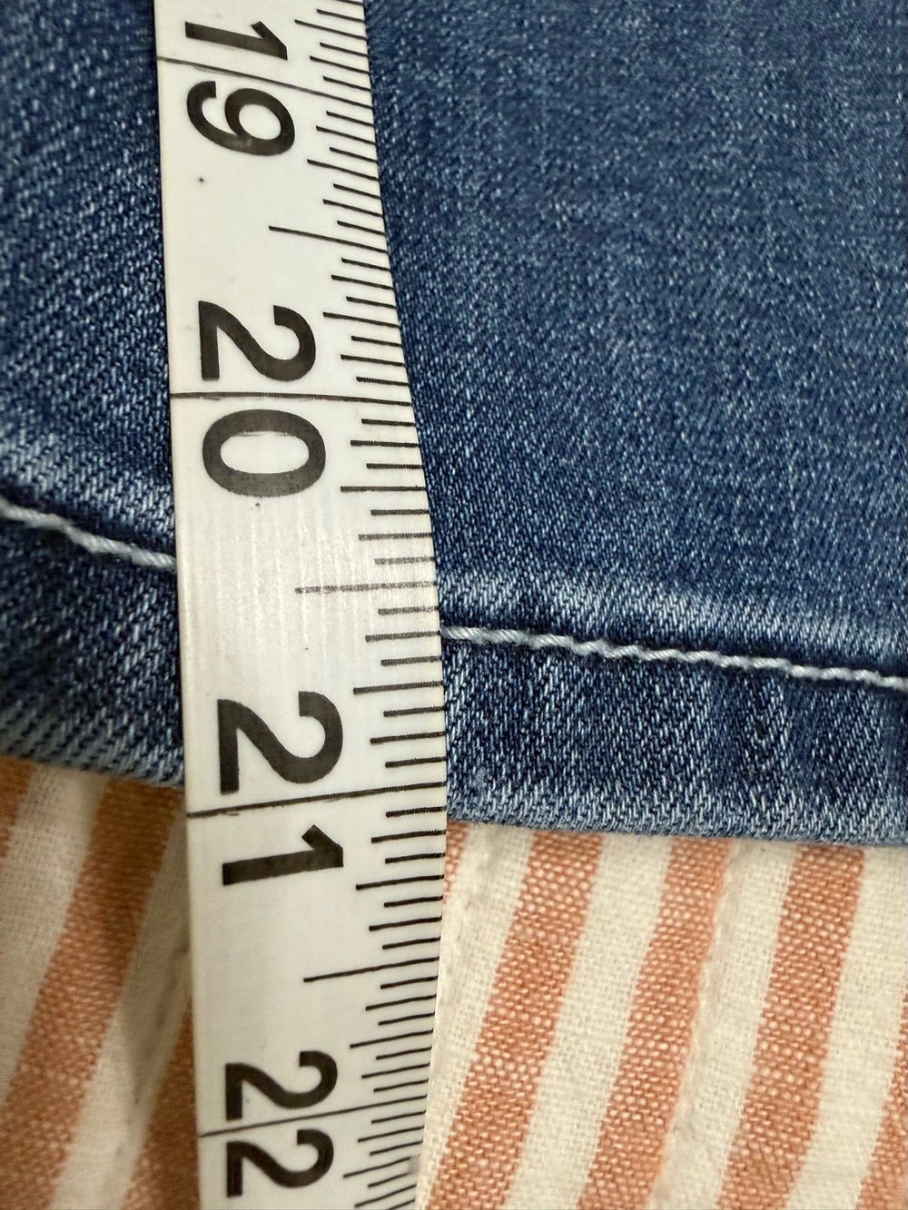 Lane Bryant Capri Blue Denim Jeans Size 16 Tummy Control - Picture 5 of 6